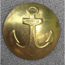 Пуговица Военного флота России, обр. 1917 г., диаметр 22 мм, Латунь.